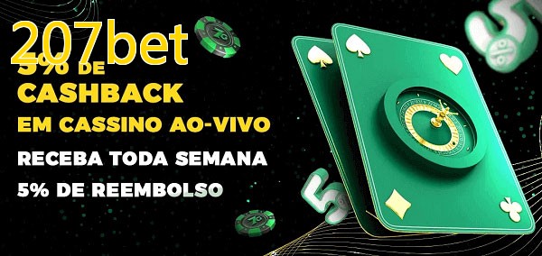 Promoções do cassino ao Vivo 207bet